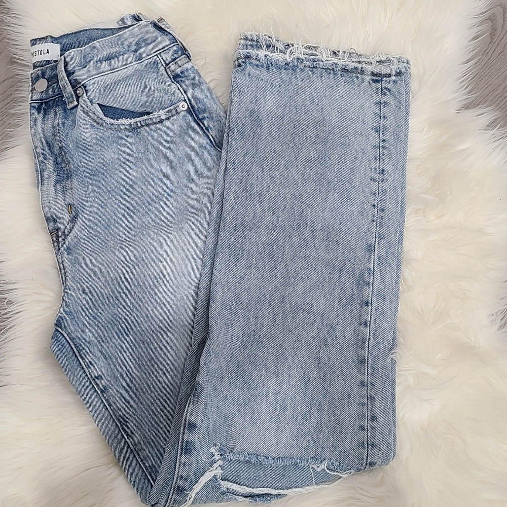 Super High Rise Straight Pistola Denim